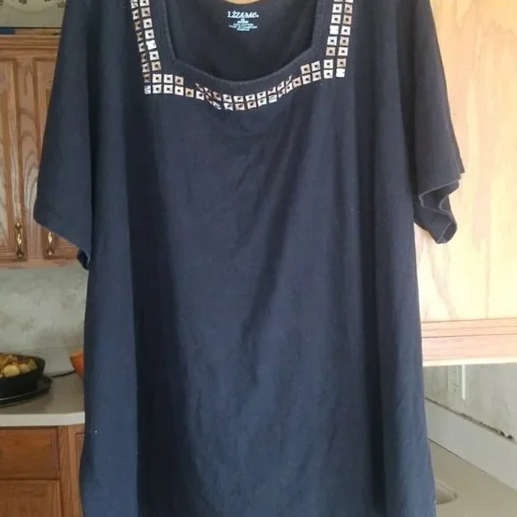 LIZ & ME WOMENS TOP BLOUSE SIZE 3X 26/28W - Picture 6 of 12